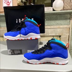 Air Jordan Retro 10 Blue Sneakers